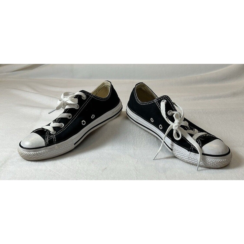 Converse All Star Sneakers Youth Black low top‎ Size 3 - Picture 3 of 10